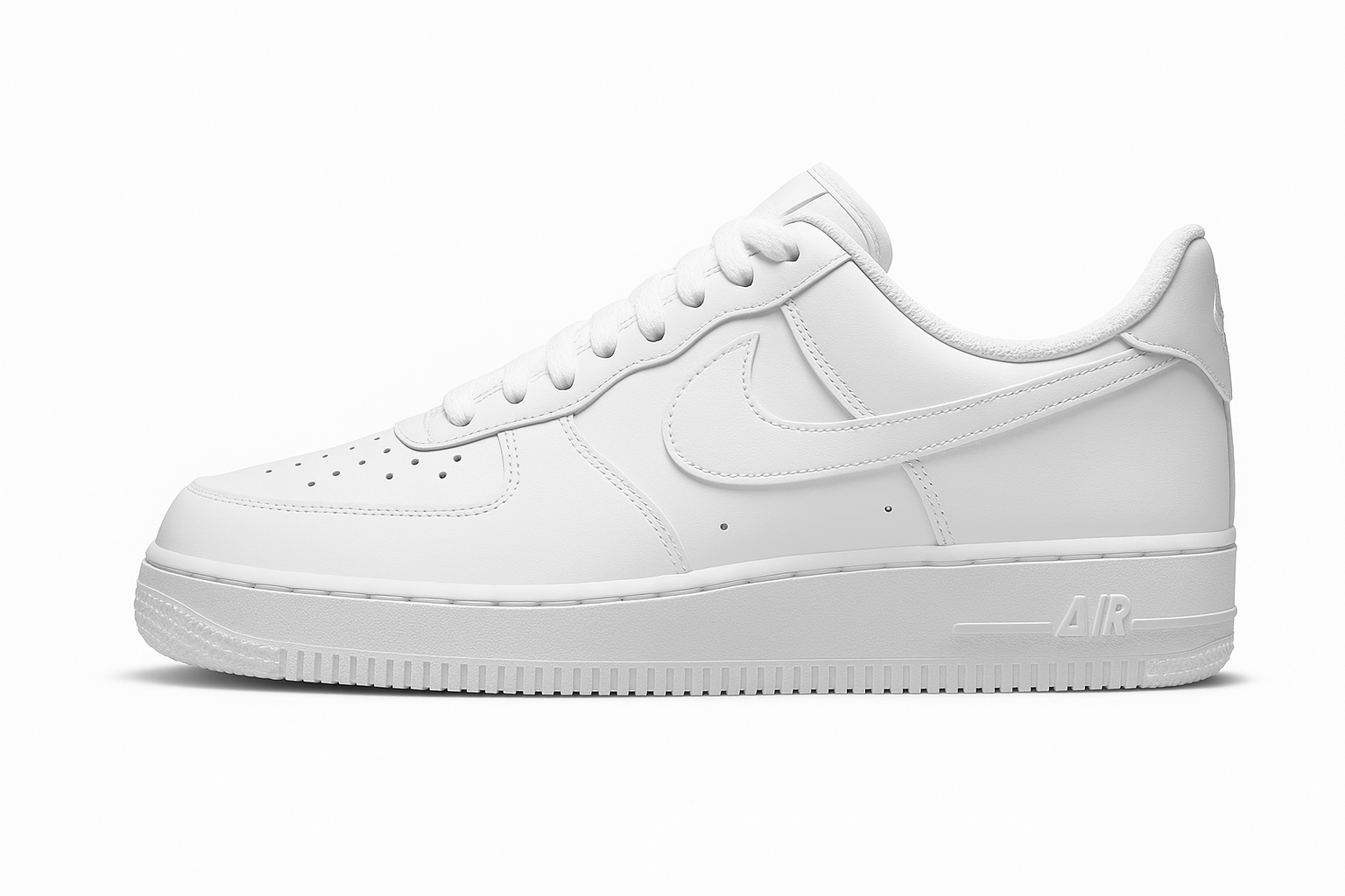 Nike Air Force 1 White - Left Side View