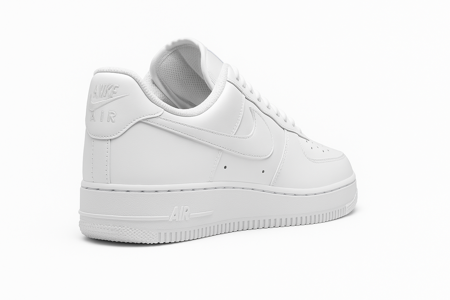 Nike Air Force 1 White - Rear View