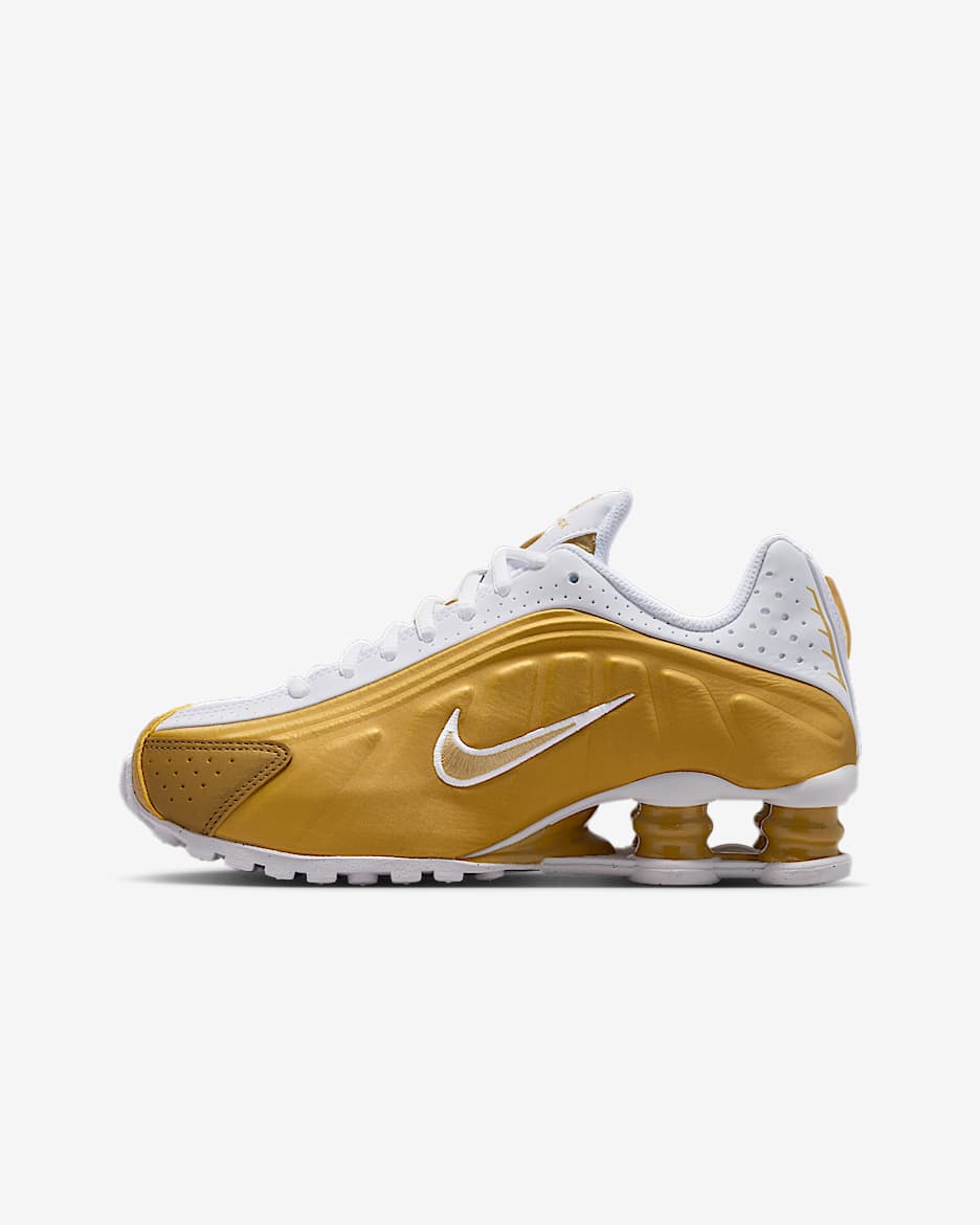 Nike Shox R4 - White Gold